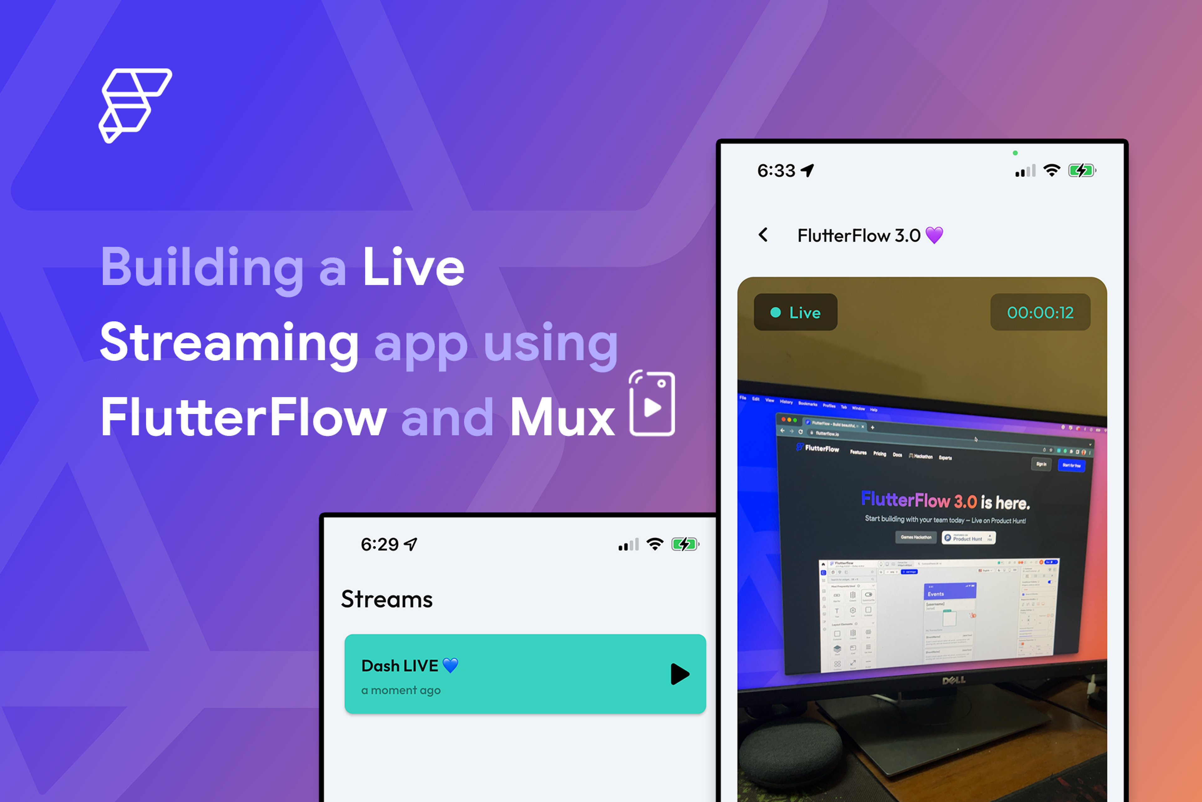 Build a live streaming app with FlutterFlow and Mux