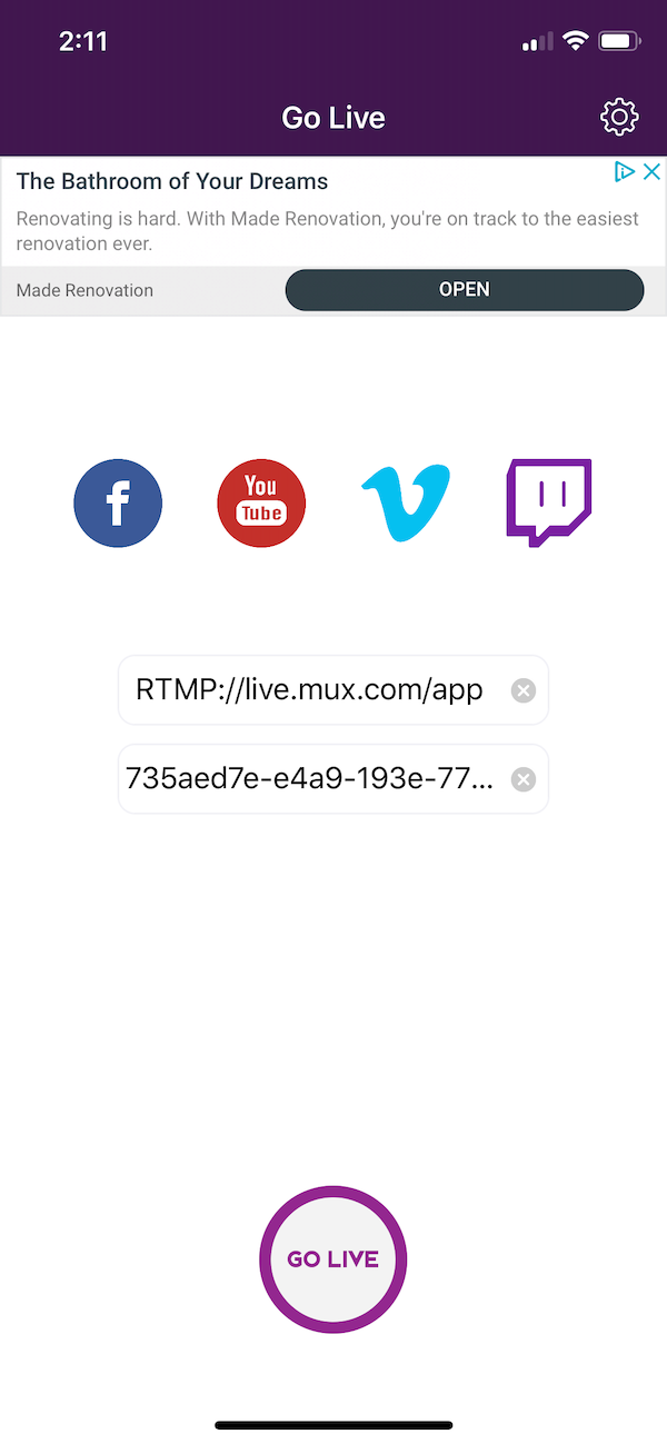 Guide to RTMP broadcast live streaming apps for iOS | Mux blog