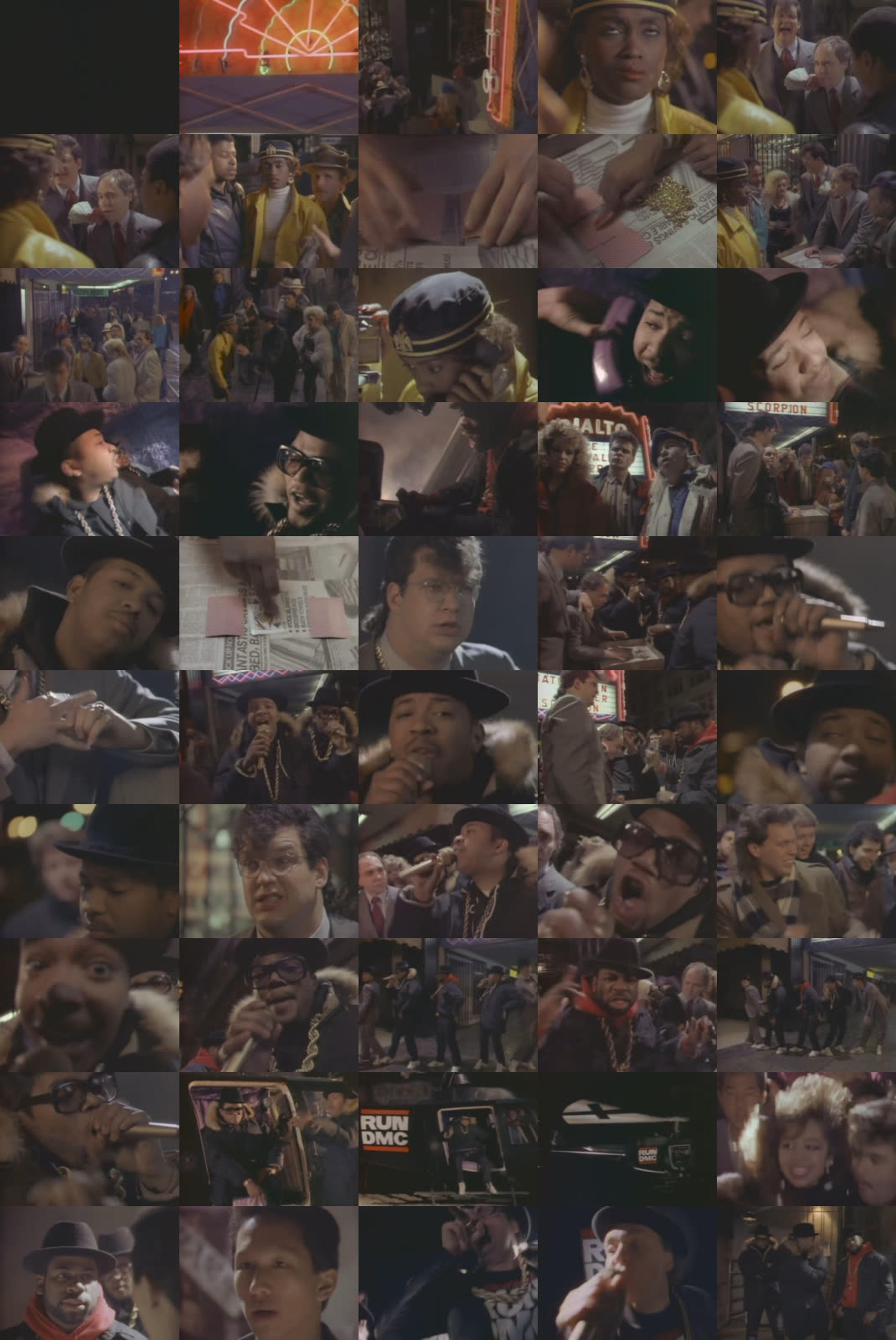 RUN DMC - It's Tricky Storyboard
