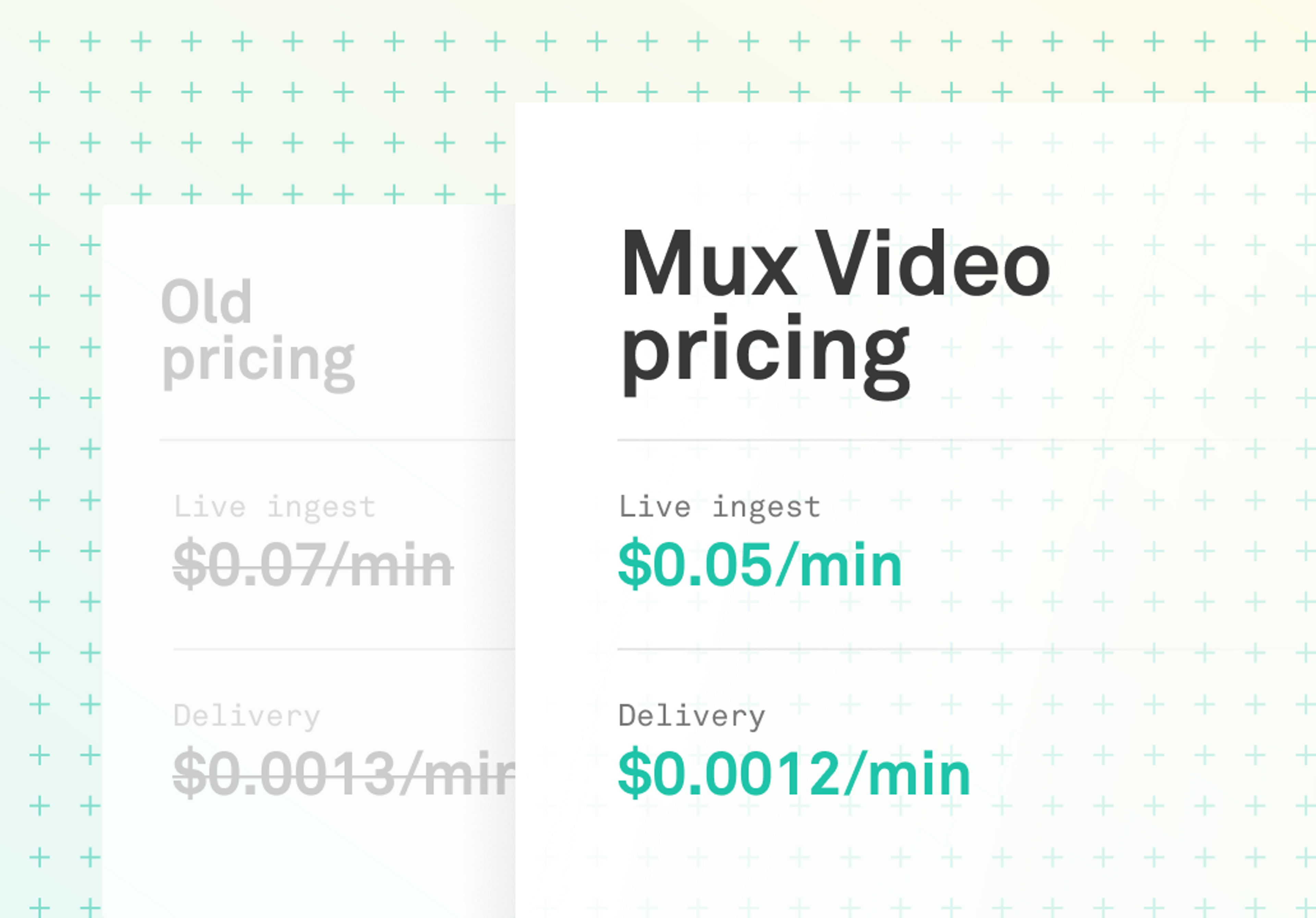 New pricing
