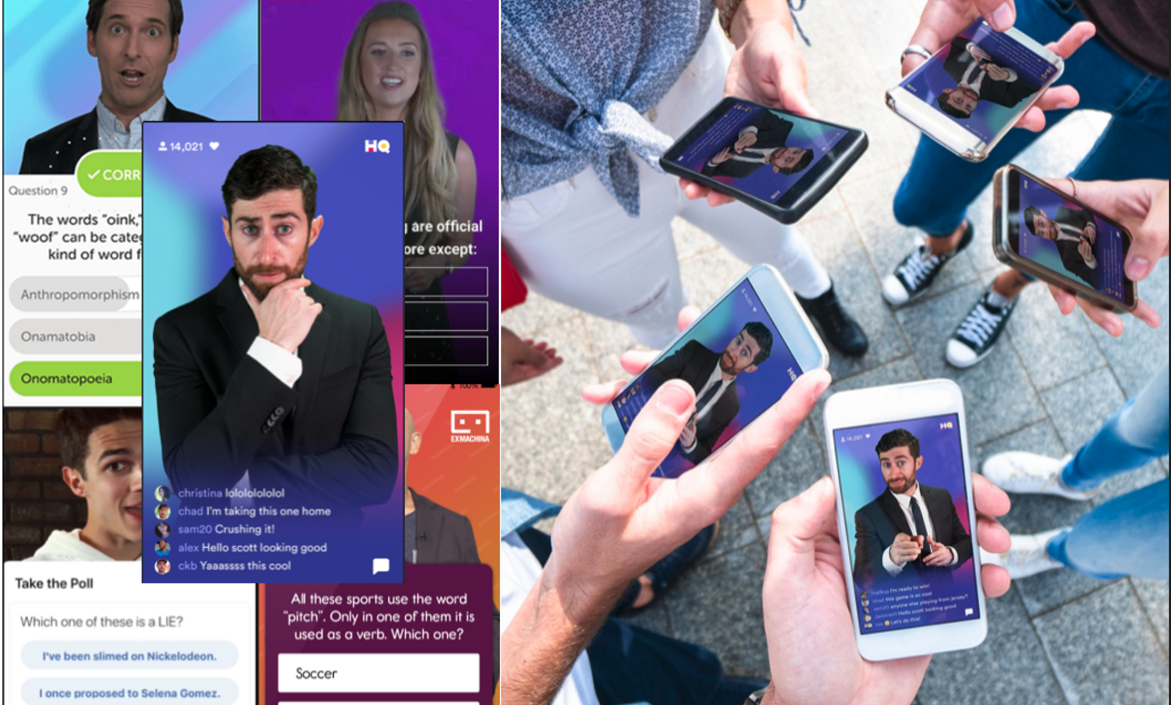 Live interactive video like hq