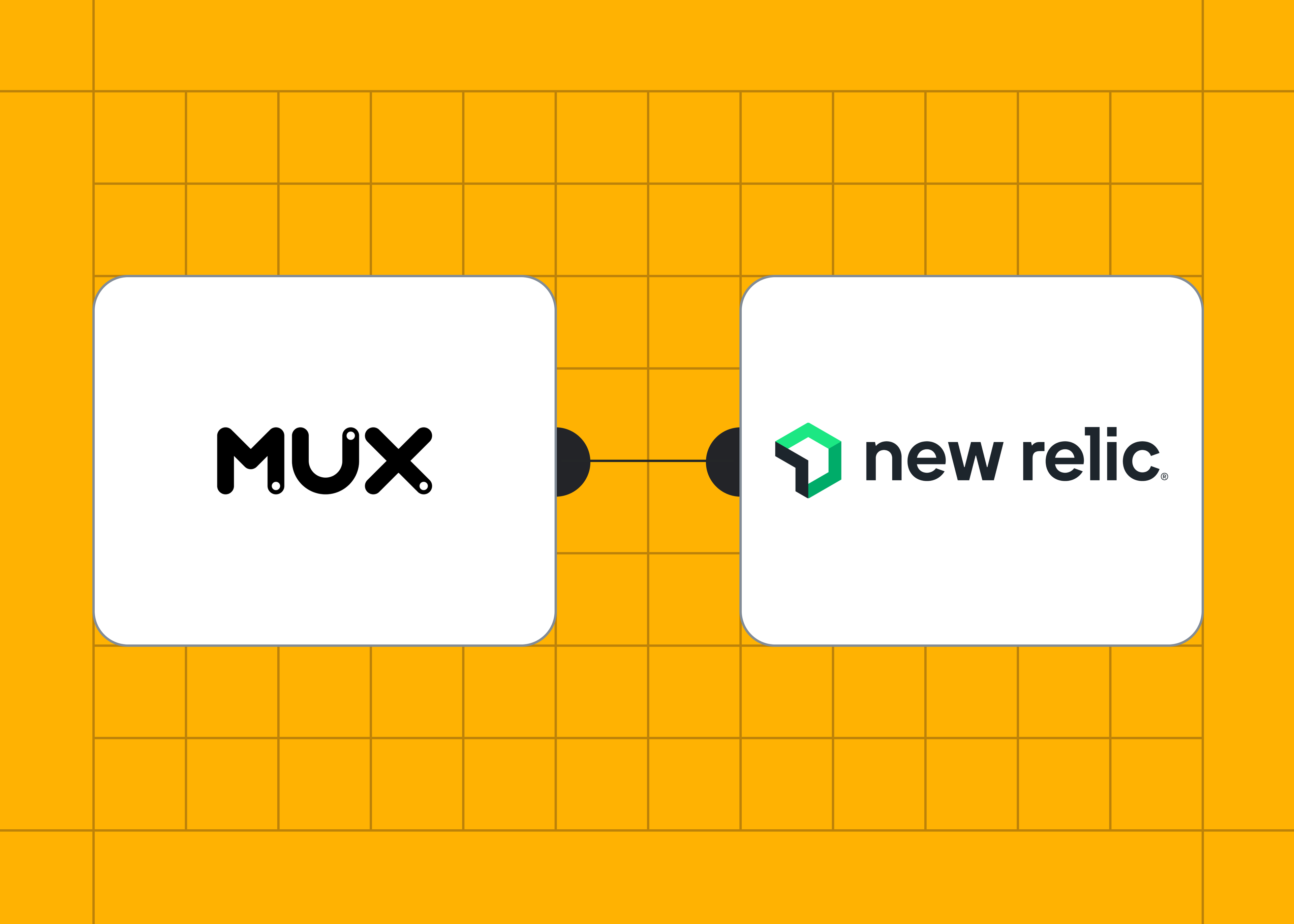Mux and New Relic partnership design
