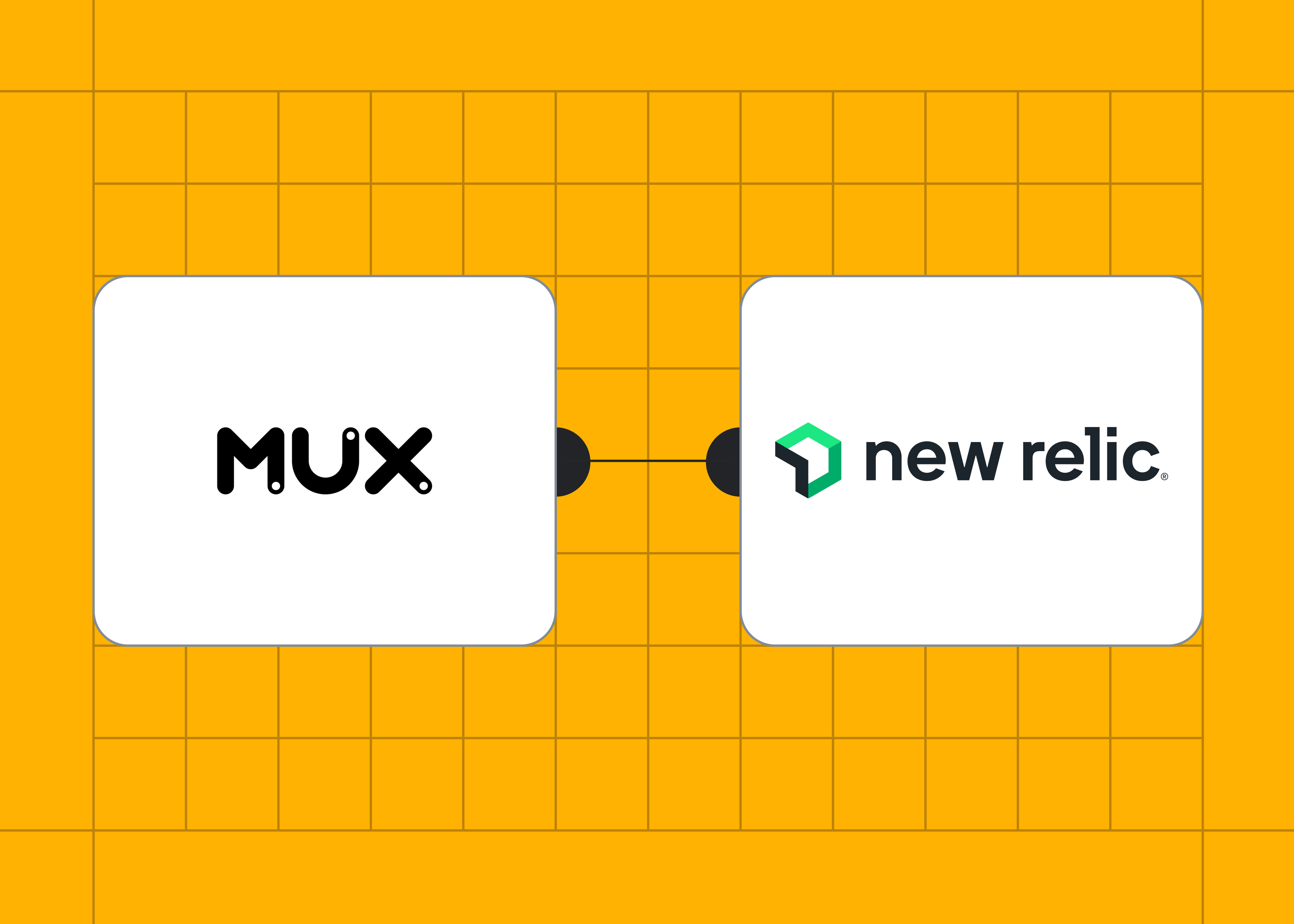 Mux and New Relic partnership design