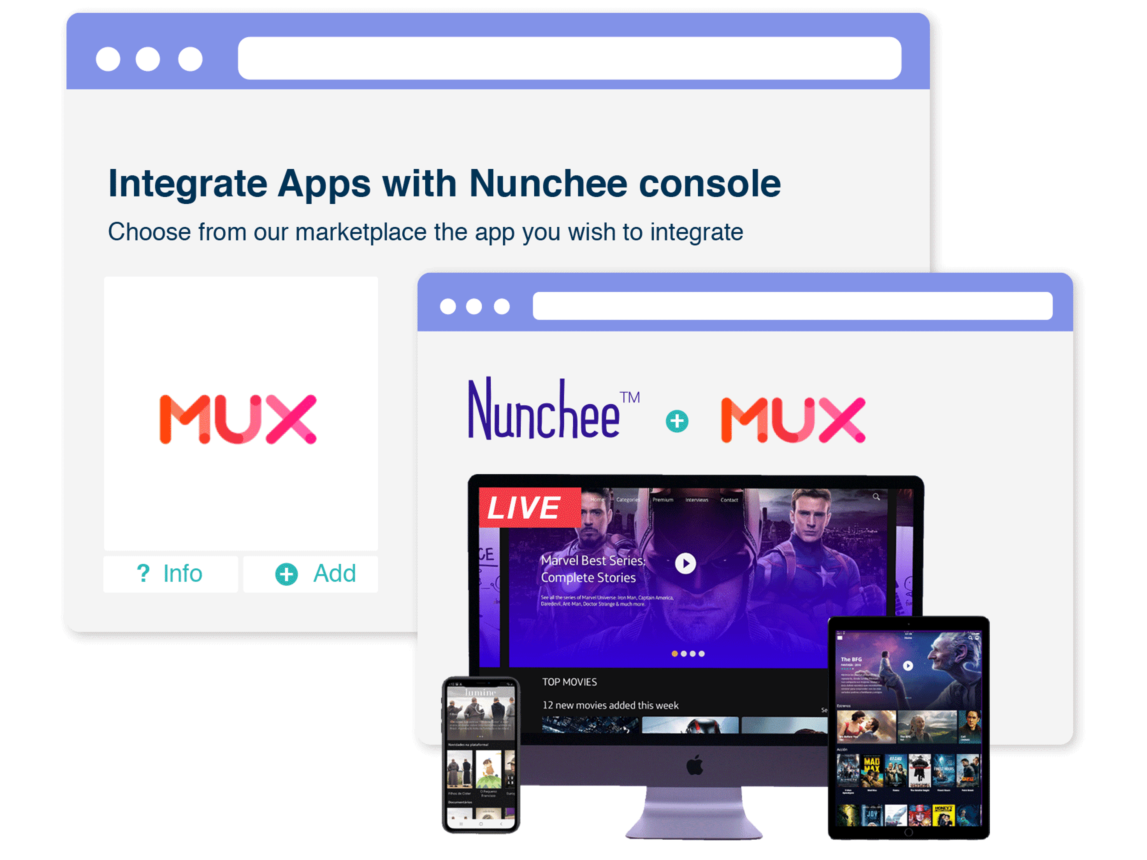 An image of Mux + Nunchee