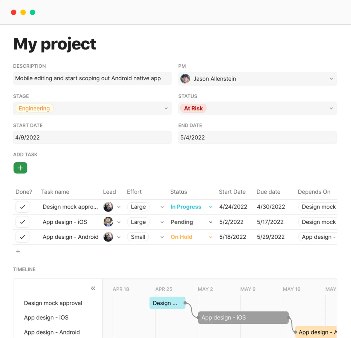 my project