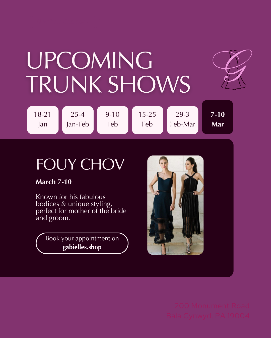 Gabrielle — Upcoming Trunk Shows, featured gown (slide 6)
