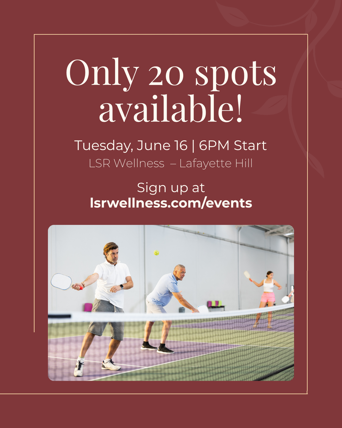 LSR Wellness fitness event carousel — slide 6 of 6