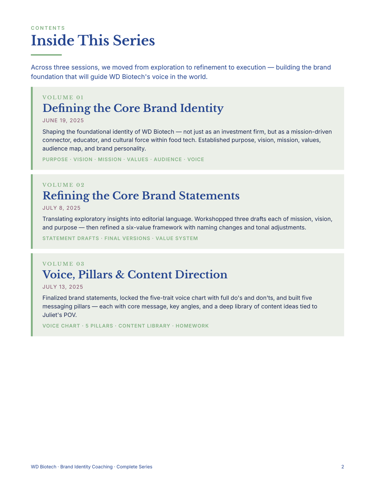 Brand Identity Coaching Report — page 2