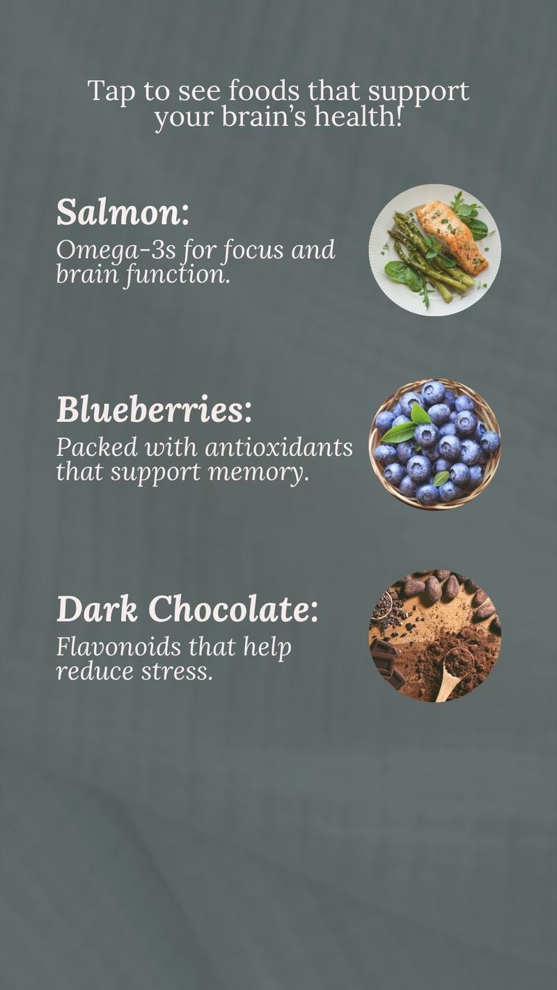 Brain Food 101 — Salmon, Blueberries, and Dark Chocolate