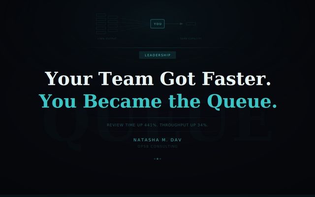 Your Team Got Faster. You Became the Queue.