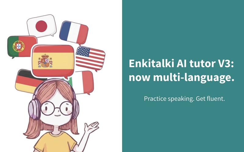 Enkitalki v3 release - AI Language Tutor