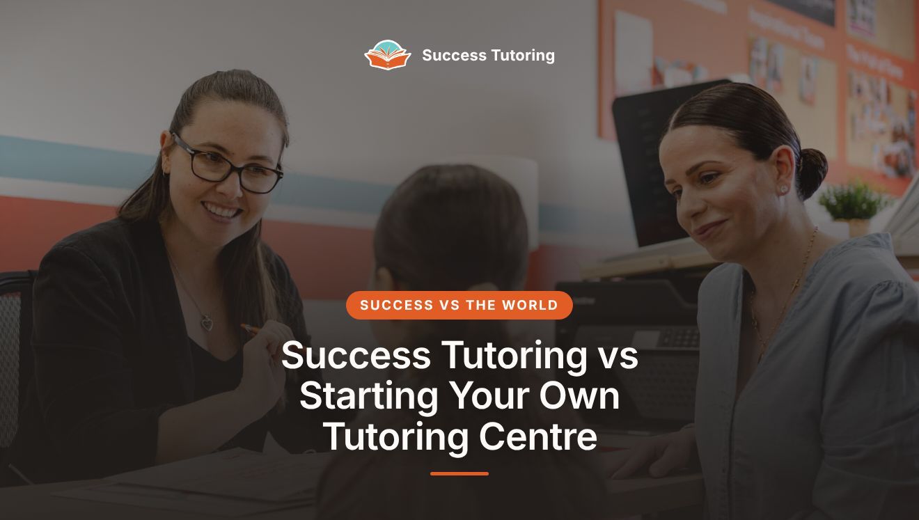 Success Tutoring vs Starting Your Own Tutoring Centre: Is a Tutoring Franchise Worth It? | A family meeting the centre director at a Success Tutoring centre