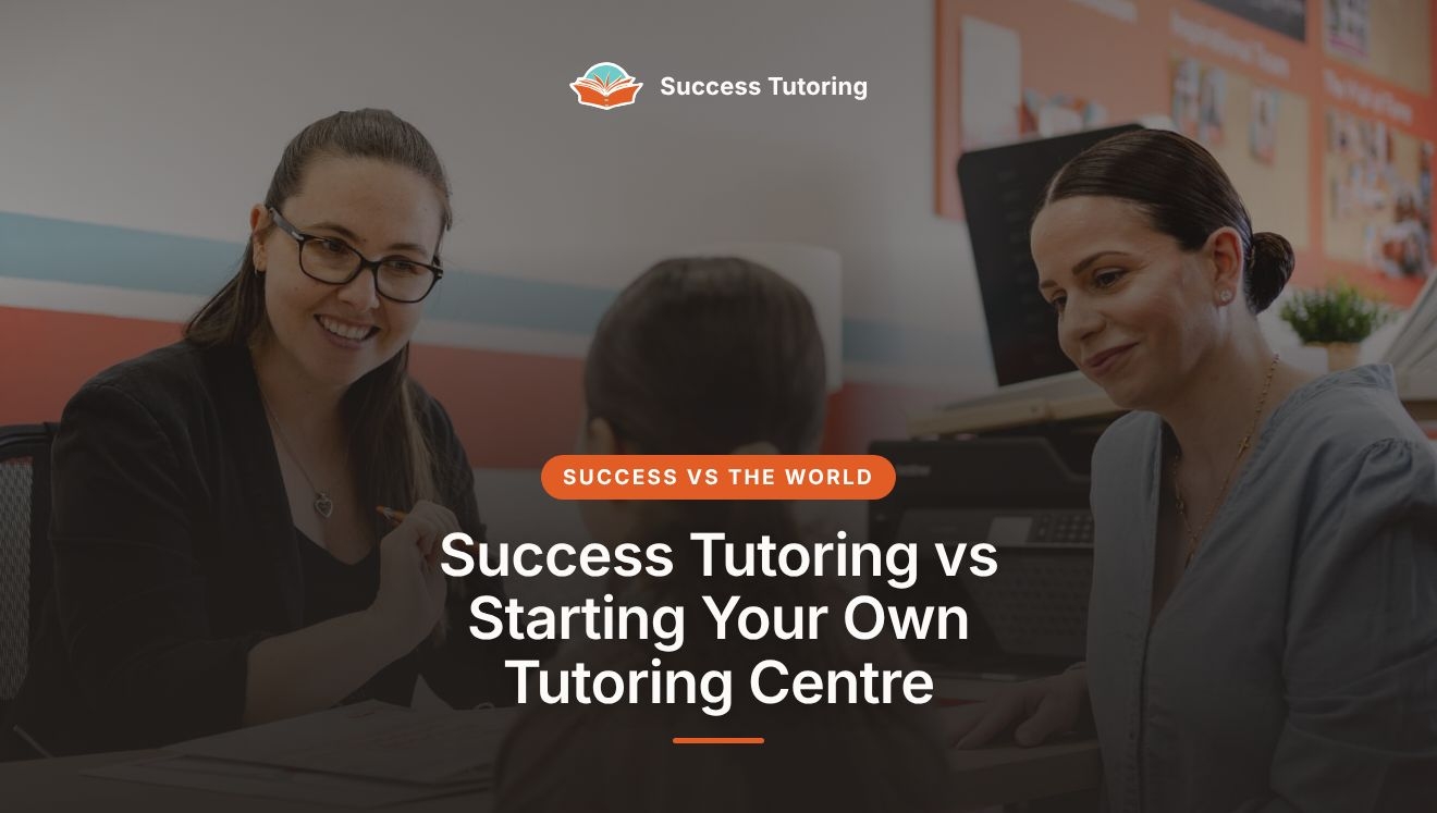 Success Tutoring vs Starting Your Own Tutoring Centre: Is a Tutoring Franchise Worth It? | A family meeting the centre director at a Success Tutoring centre
