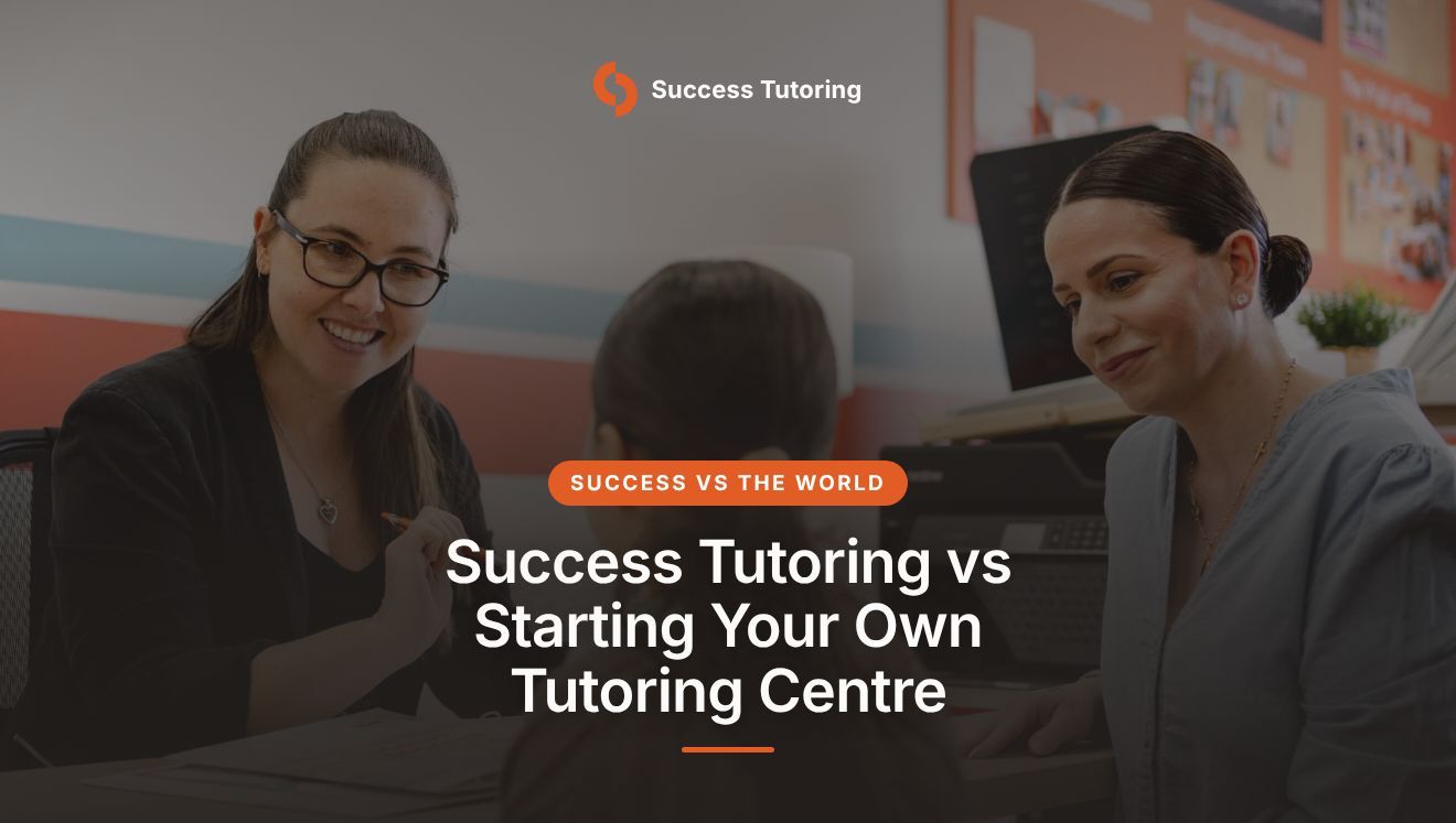 Success Tutoring vs Starting Your Own Tutoring Centre: Is a Tutoring Franchise Worth It? | A family meeting the centre director at a Success Tutoring centre