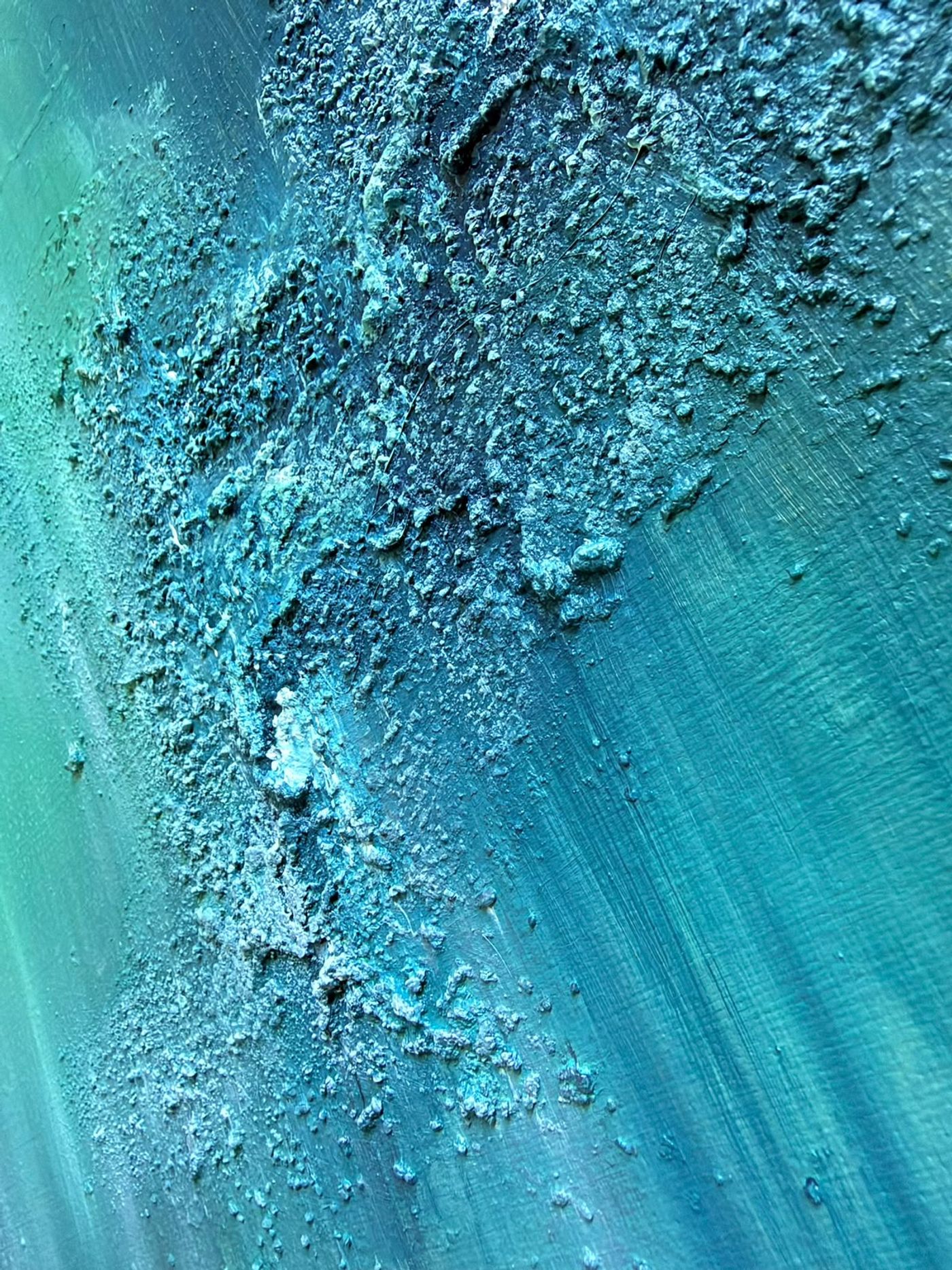 detalle de texturas en el lienzo