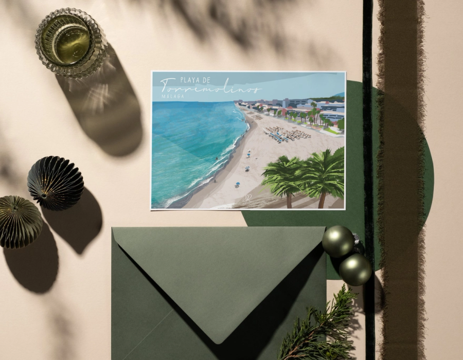 Meseros de boda digitales con varias playas, en este caso la de Torremolinos