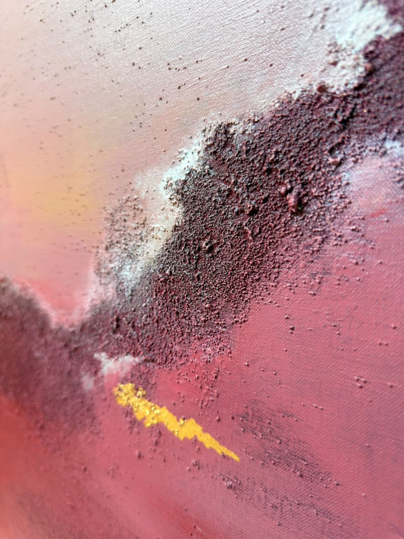 detalle de texturas en el lienzo