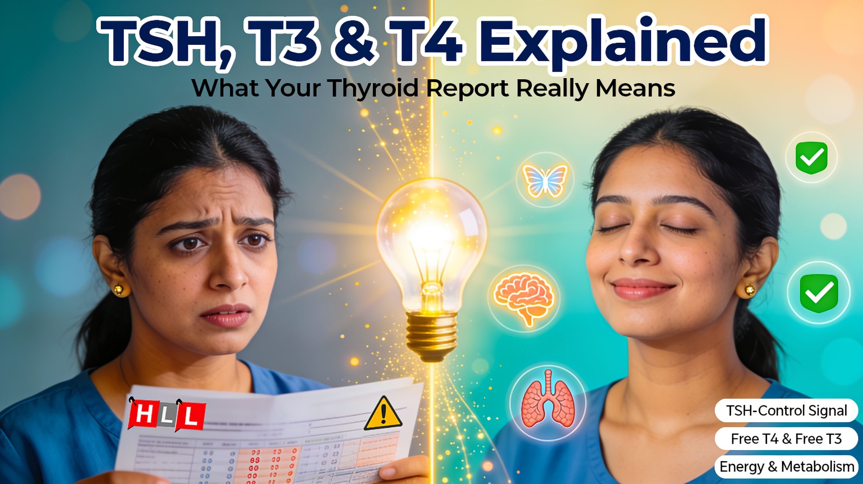 Thyroid Test Results – TSH, T3, T4 Explained Simply