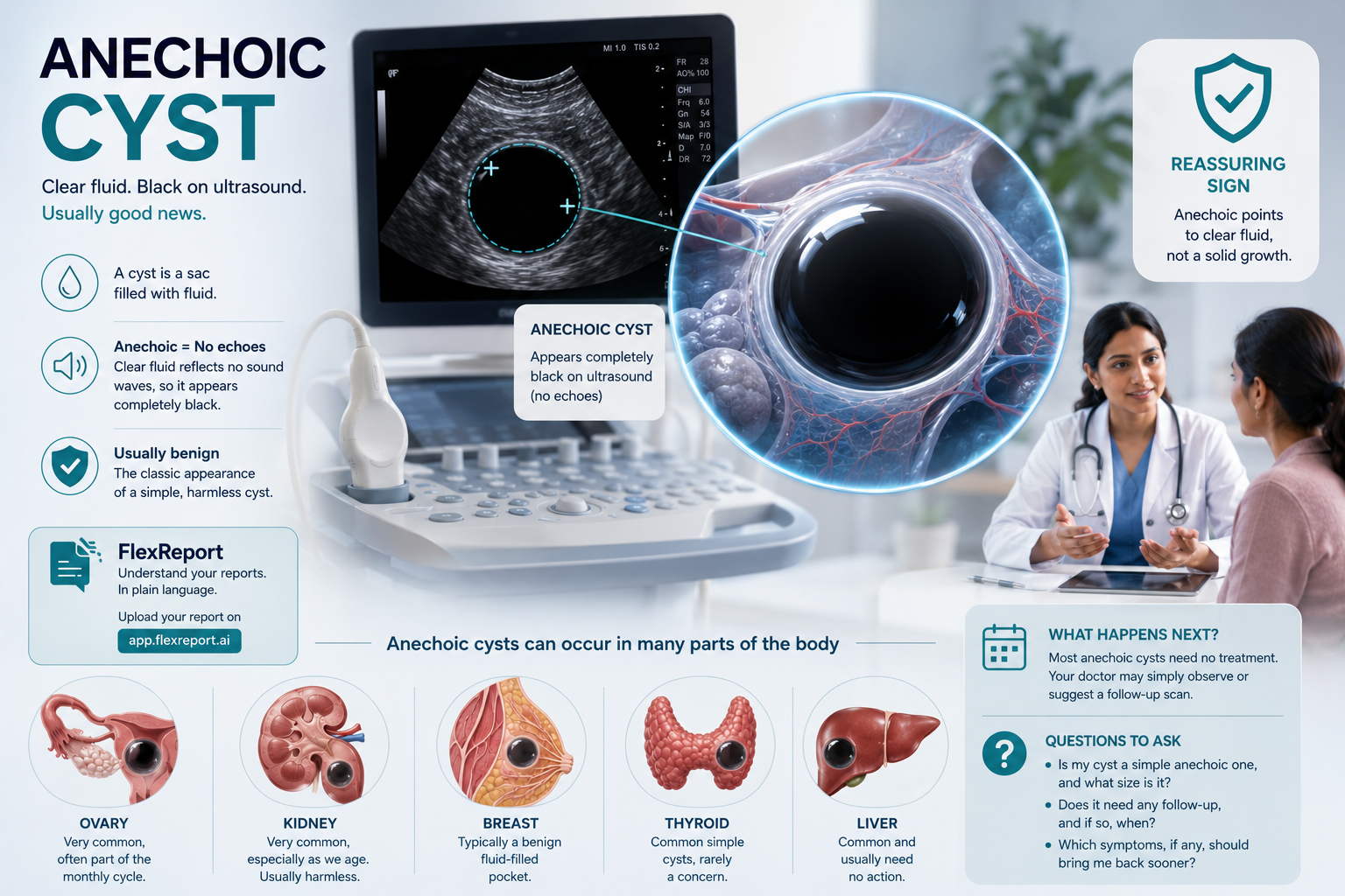 Anechoic Cyst: What It Means on Your Ultrasound Report