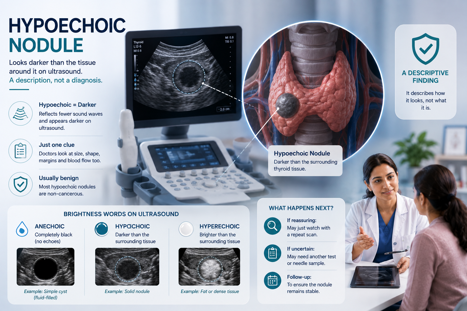 Hypoechoic Nodule: What This Word Means on Your Ultrasound