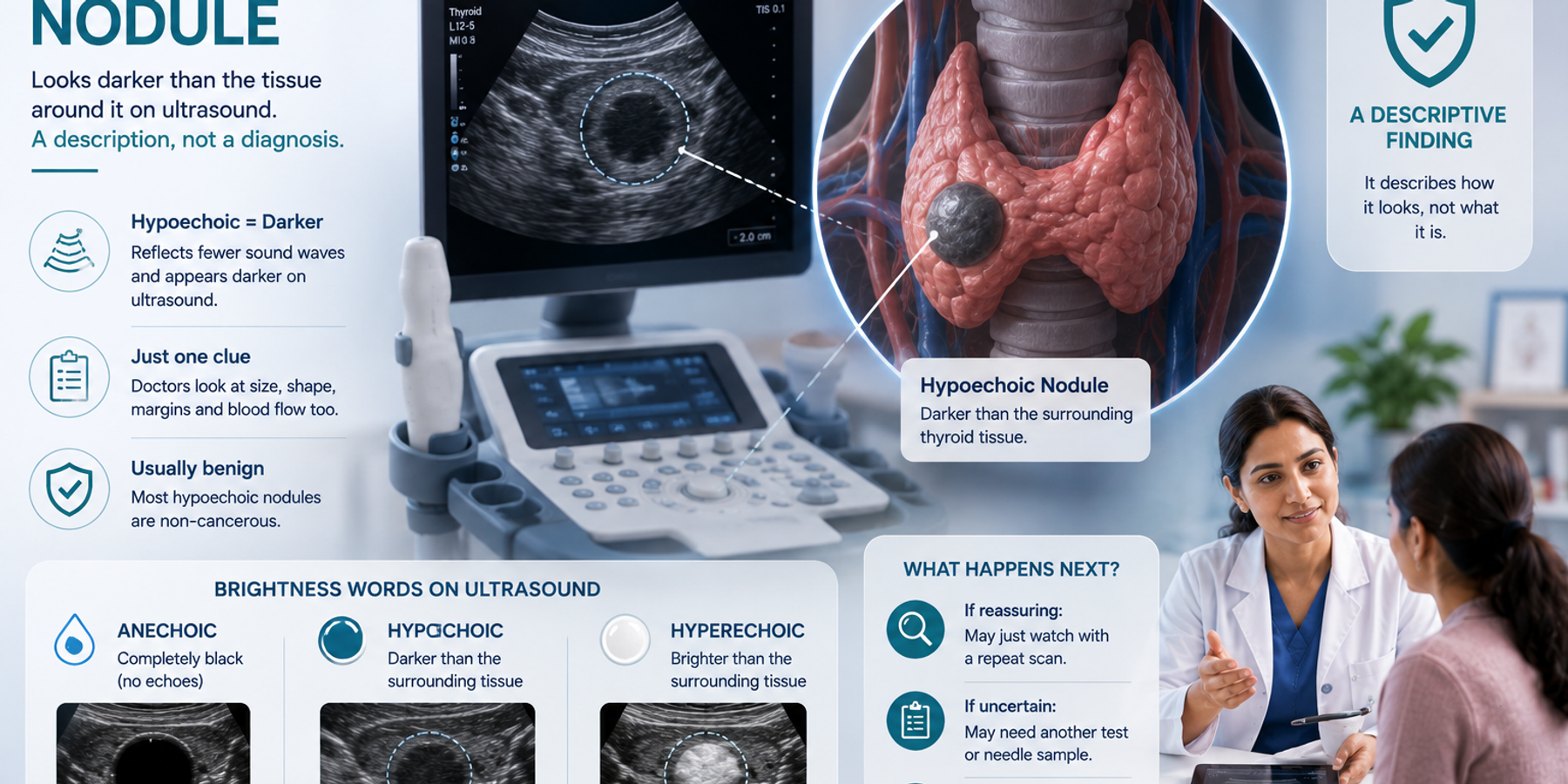Hypoechoic Nodule: What This Word Means on Your Ultrasound