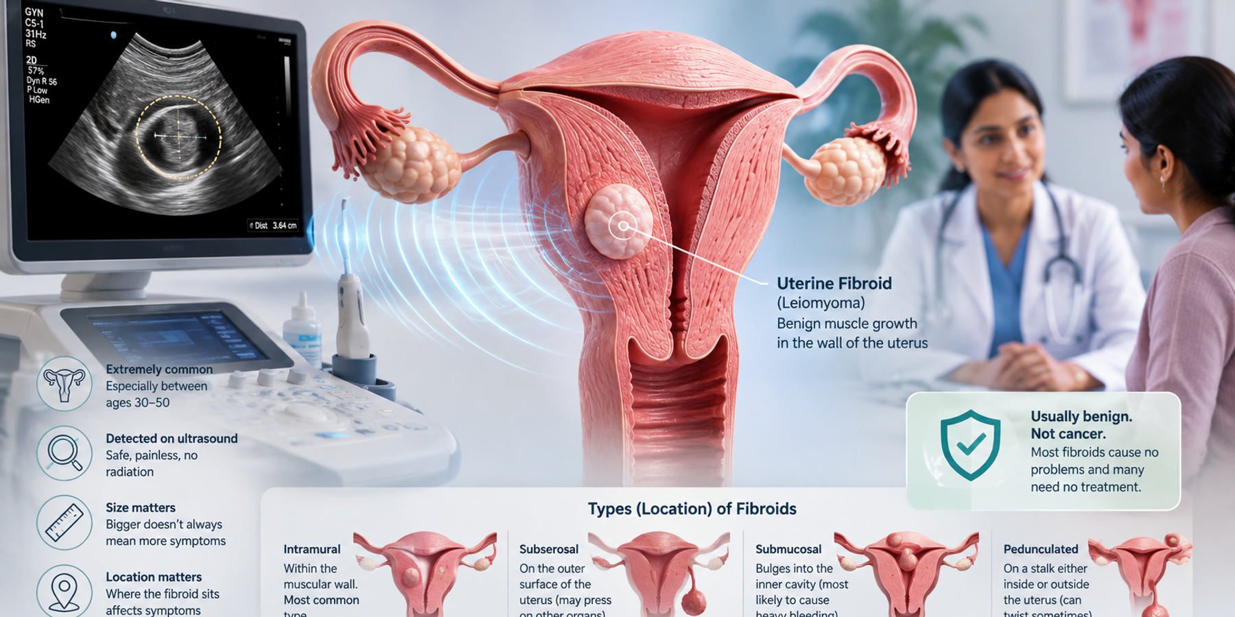 Uterine Fibroid Size on Ultrasound: What Your Report Means