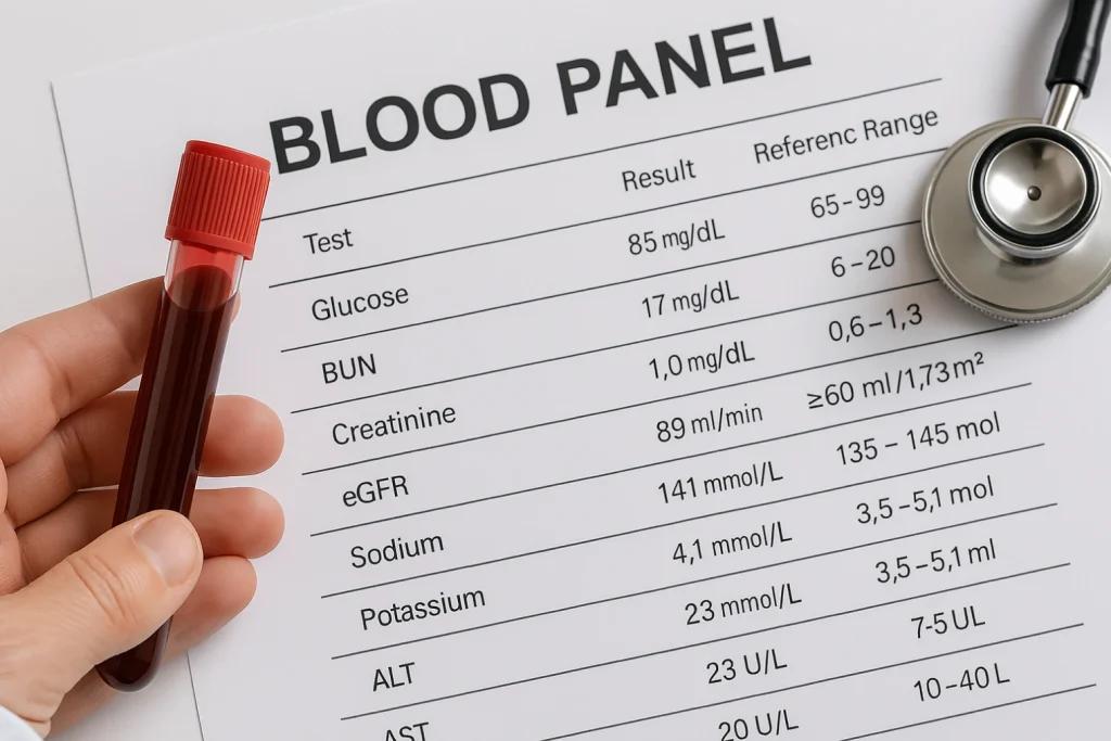 What "Abnormal" looks like in a Blood Test Report 
