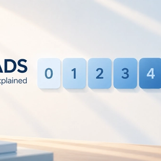 The seven BI-RADS mammogram categories, numbered 0 through 6, shown as a scale