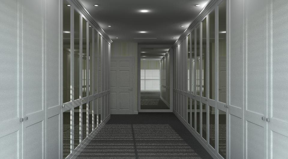 Design render of fitted furniture