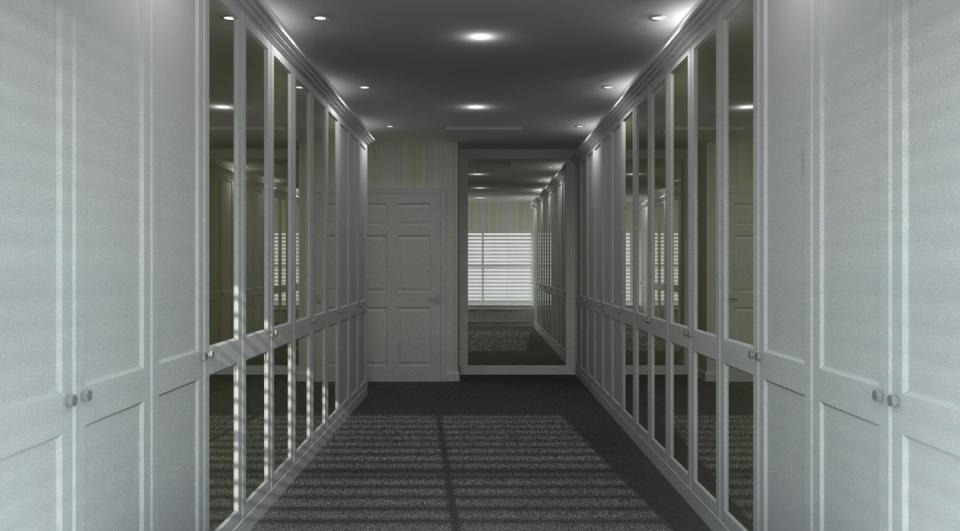 Design render of fitted furniture
