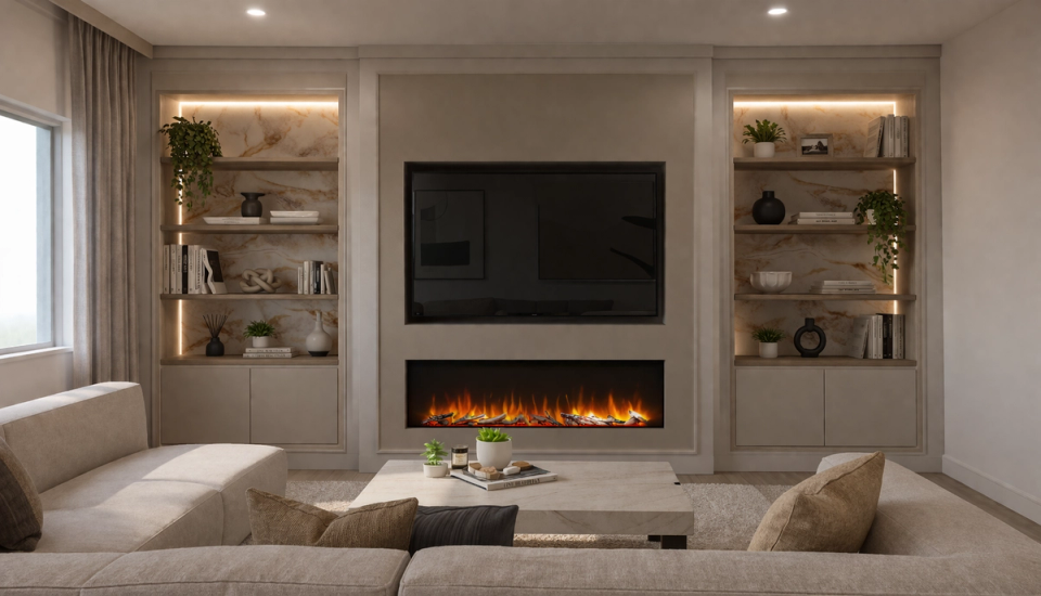 Design render of fitted furniture