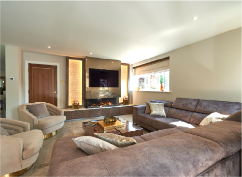 Media and bar furniture