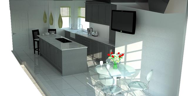 Design render of fitted furniture
