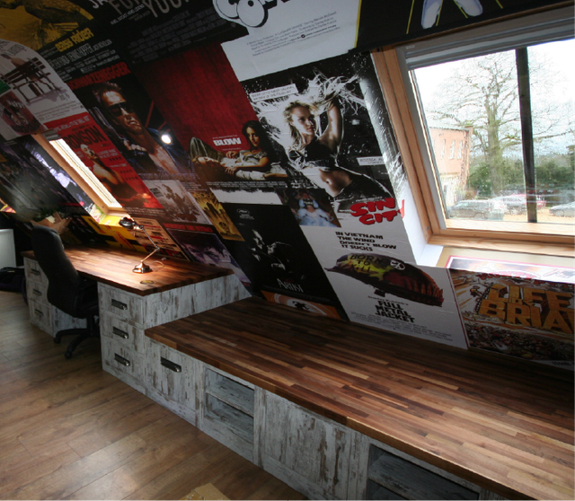 Home office shelving