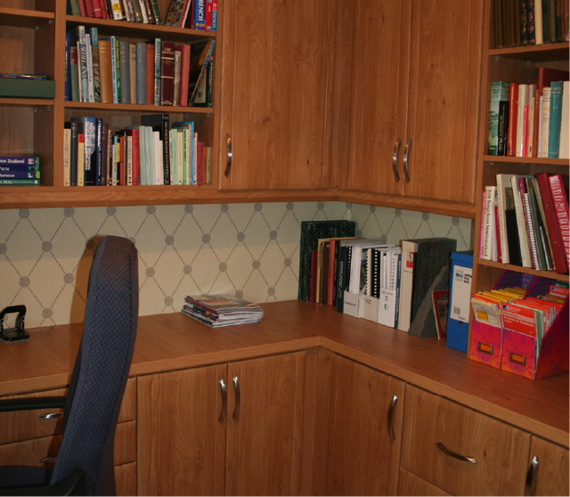 Home office shelving
