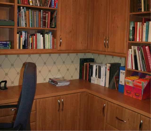 Home office shelving