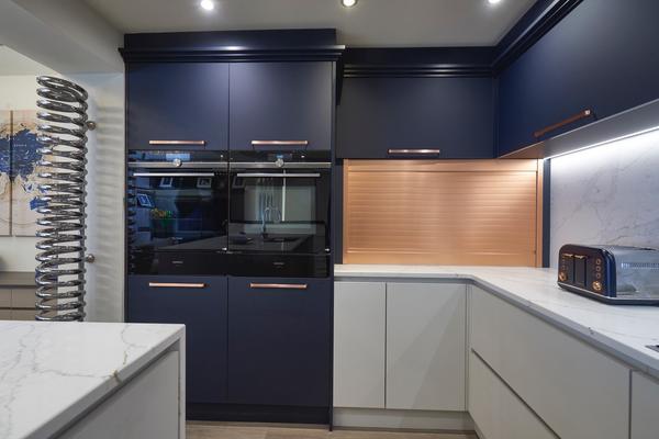 Kitchen and media unit detail