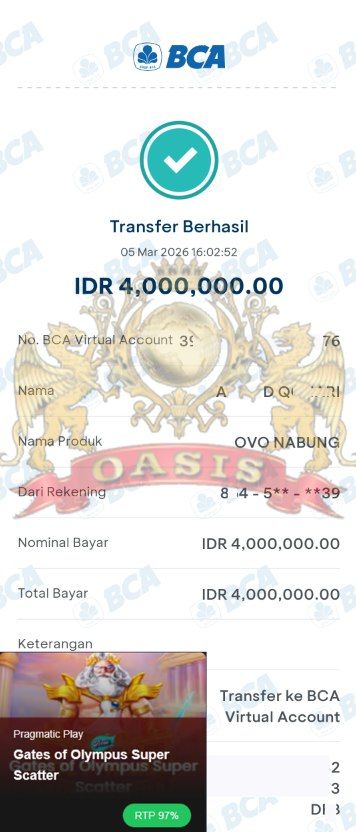 BUKTI JACKPOT OASISTOGEL