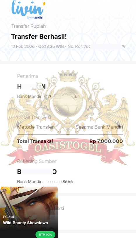 BUKTI JACKPOT OASISTOGEL