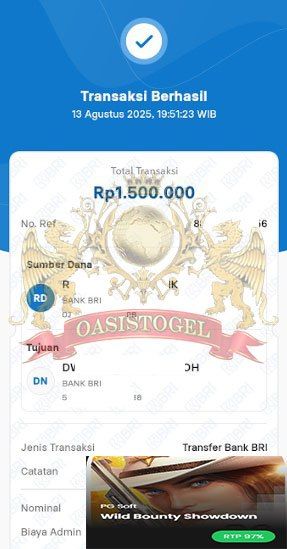 BUKTI JACKPOT OASISTOGEL