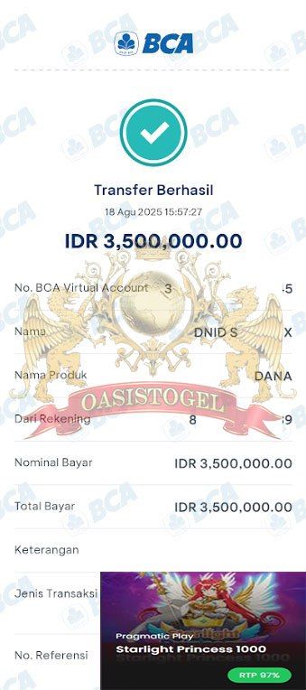 BUKTI JACKPOT OASISTOGEL