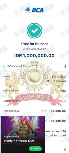 BUKTI JACKPOT OASISTOGEL