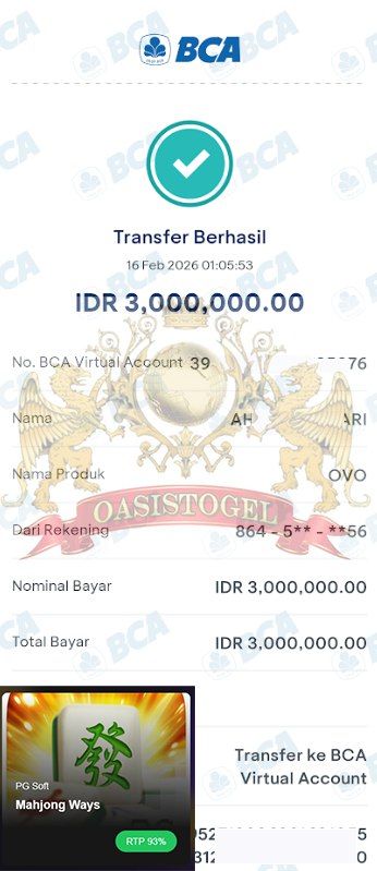 BUKTI JACKPOT OASISTOGEL