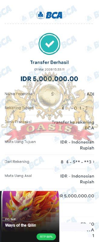 BUKTI JACKPOT OASISTOGEL