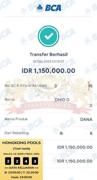 BUKTI JACKPOT OASISTOGEL