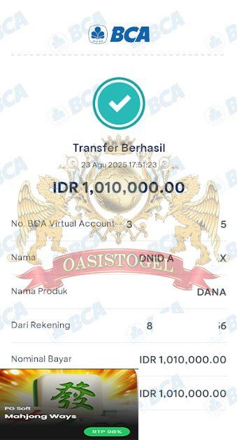 BUKTI JACKPOT OASISTOGEL