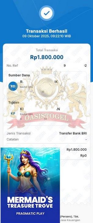 BUKTI JACKPOT OASISTOGEL