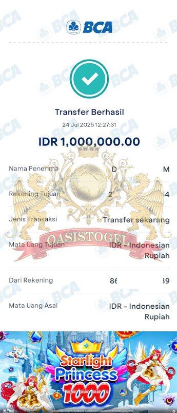 BUKTI JACKPOT OASISTOGEL
