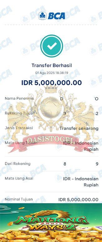 BUKTI JACKPOT OASISTOGEL