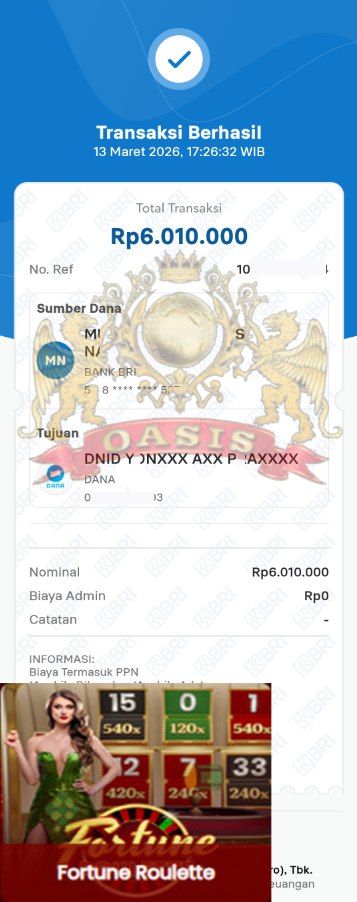 BUKTI JACKPOT OASISTOGEL